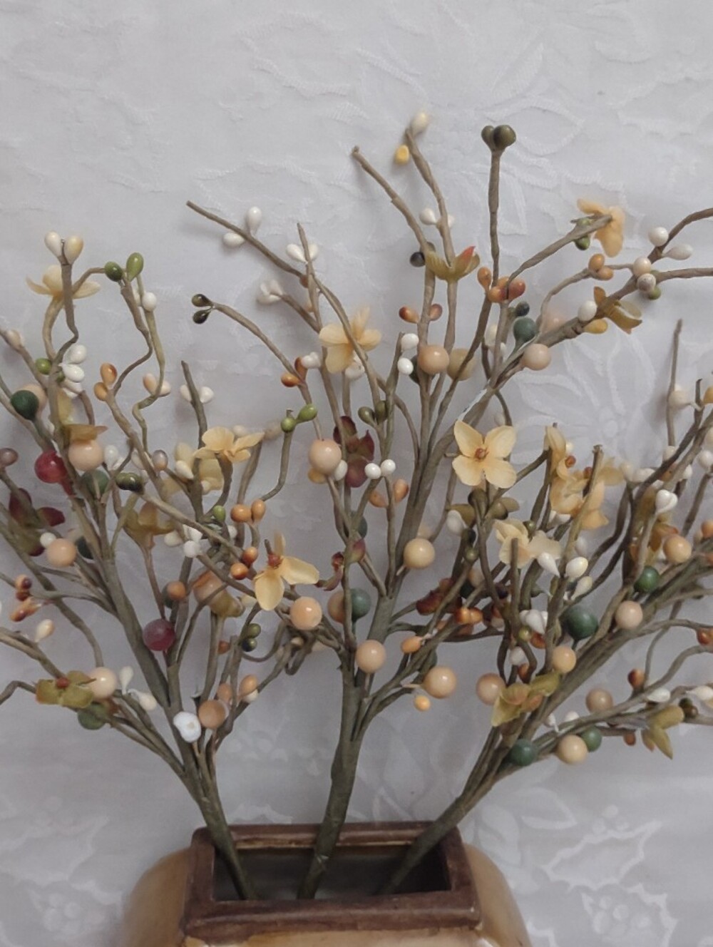 Faux Berries 3 Twigs Decoration